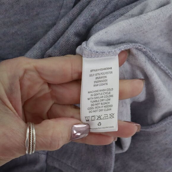 Allison Joy 80's Sweatshirt Women XS Gray  Lounge Wear Trendy Retro Weekend Soft - Picture 4 of 16